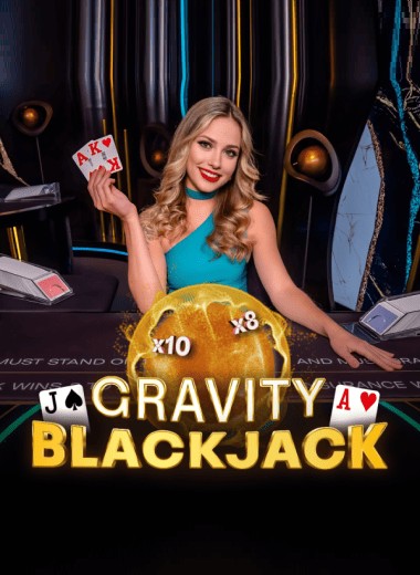 Gravity Blackjack slot visual from ICONIC21 available on dollycasinohu.net